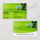 Carte De Visite Soccer | Football Sports Coach (Devant / Derrière)