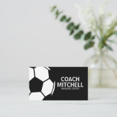 Carte De Visite Soccer Pro Black (Debout devant)