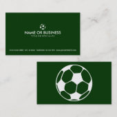 Carte De Visite soccer simple (Devant / Derrière)