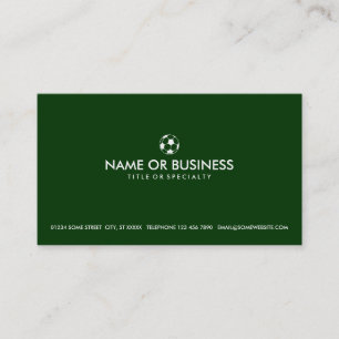 Carte De Visite soccer simple