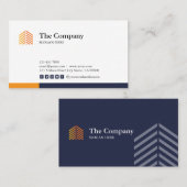 Carte de visite social de médias d'architecte de (Devant / Derrière)