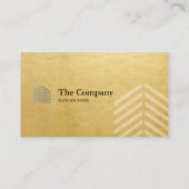 Carte de visite social d'or d'architecte de (Dos)