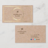 Carte de visite social IMPRIMÉ par Papier (Devant / Derrière)