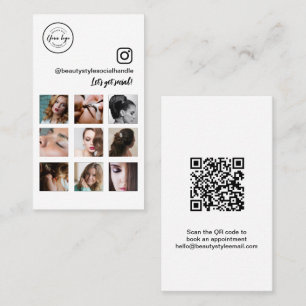 Carte De Visite Social Media Beauty Salon Instagram Photos