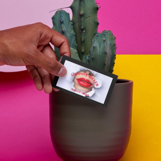 Carte De Visite Social Media, Code QR de l'artiste du maquillage t