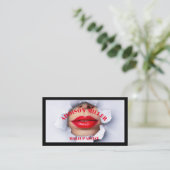 Carte De Visite Social Media, Code QR de l'artiste du maquillage t (Debout devant)