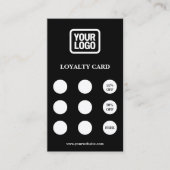 Carte De Visite Social Media Connect With Us QR Code Loyalty Card (Devant)