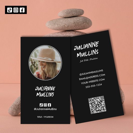 Carte De Visite Social Media Influencer QR Code