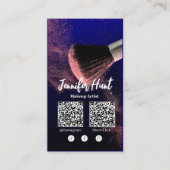 Carte De Visite Social Media Influencer Style tendance QRcode (Devant)