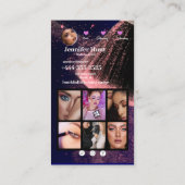 Carte De Visite Social Media Influencer Style tendance QRcode (Dos)