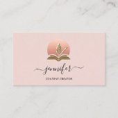 Carte De Visite Social Media Manager Content Creator Logo Code QR (Devant)