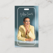 Carte De Visite Social Media Manager Content Creator QR Code (Devant)