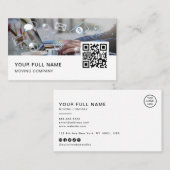 Carte De Visite Social Media Manager QR Code Logo Médias sociaux (Devant / Derrière)