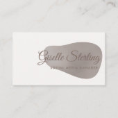 Carte De Visite Social Media Manager Rose Gold Foil Blush Beauté (Devant)