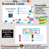 Carte De Visite Social Media Networking QR Code Business Cards 14