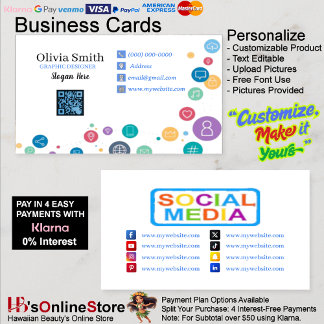 Carte De Visite Social Media Networking QR Code Business Cards 14