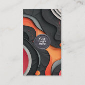 Carte De Visite Social Media QR Code Modern Pro Minimalist Sleek B (Dos)