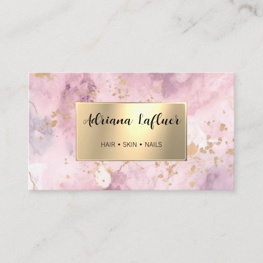 Carte De Visite Social Media QR Code Parties scintillant Or Modern (Devant)