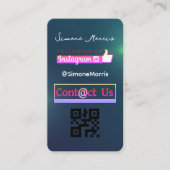 Carte De Visite Social Media QR Code -Photographies (Devant)