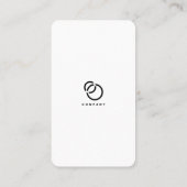 Carte De Visite Social Media Scan ME QR Code Logo Moderne Simple (Dos)