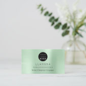 Carte De Visite Social Media TwitterYouTubeInstagraFaceFB Mint (Debout devant)