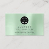 Carte De Visite Social Media TwitterYouTubeInstagraFaceFB Mint (Devant)