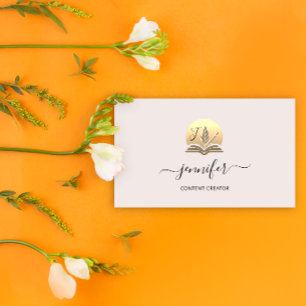 Carte De Visite Social Media Writer Contenu Créateur BlogQR Skin