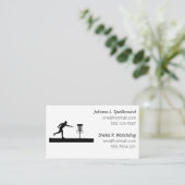 Carte de visite sociale blanche - Disc Golf (Debout devant)