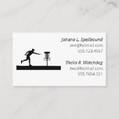 Carte de visite sociale blanche - Disc Golf (Devant)