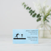 Carte de visite sociale bleue-Disc Golf (Debout devant)