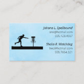 Carte de visite sociale bleue-Disc Golf (Devant)