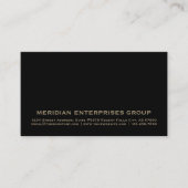 Carte De Visite Société Black Gold (Devant)