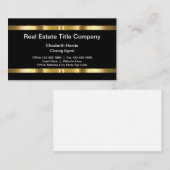 Carte De Visite Société d'assurance des titres de propriété (Devant / Derrière)