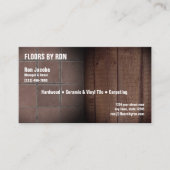 Carte De Visite Société de bois franc, carrelage et tapis (Devant)