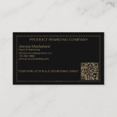Carte De Visite Société de branding (Dos)