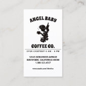 Carte De Visite société de café ange bébé (Dos)