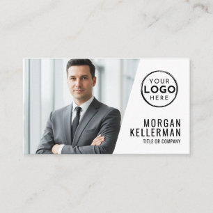 Carte De Visite Société de Code QR de Photo Professionnel Votre Lo