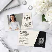 Société de Code QR Photo Professionnel Votre Logo