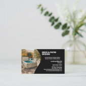 Carte De Visite Société de conception de terrasse et de patio (Debout devant)