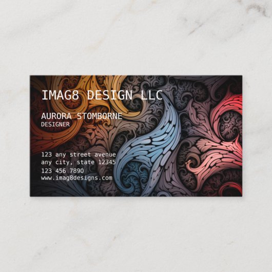 Carte De Visite Société de conception graphique (Devant)