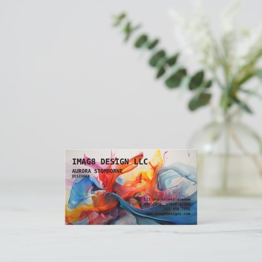 Carte De Visite Société de conception graphique (Debout devant)