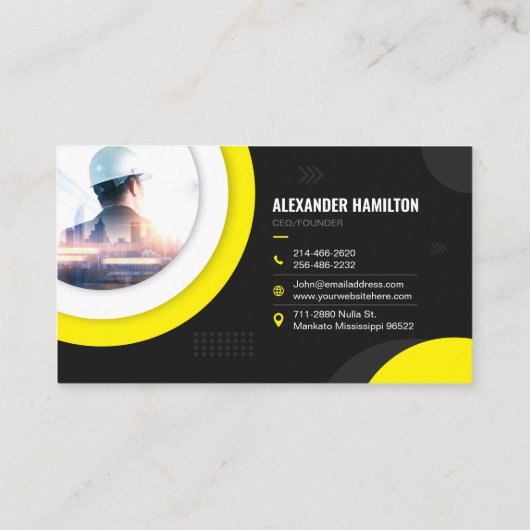 Carte De Visite Société de construction (Dos)