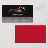 Carte De Visite Société de construction de toitures professionnell (Devant / Derrière)