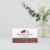 Carte De Visite Société de construction de toitures professionnell (Debout devant)