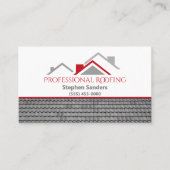 Carte De Visite Société de construction de toitures professionnell (Devant)