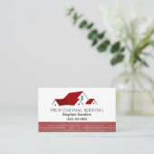 Carte De Visite Société de construction de toitures professionnell (Debout devant)