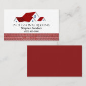 Carte De Visite Société de construction de toitures professionnell (Devant / Derrière)