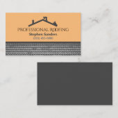 Carte De Visite Société de construction de toitures professionnell (Devant / Derrière)