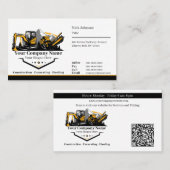 Carte De Visite Société de construction d'équipement lourd profess (Devant / Derrière)