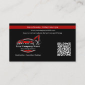 Carte De Visite Société de construction d'équipement lourd profess (Dos)